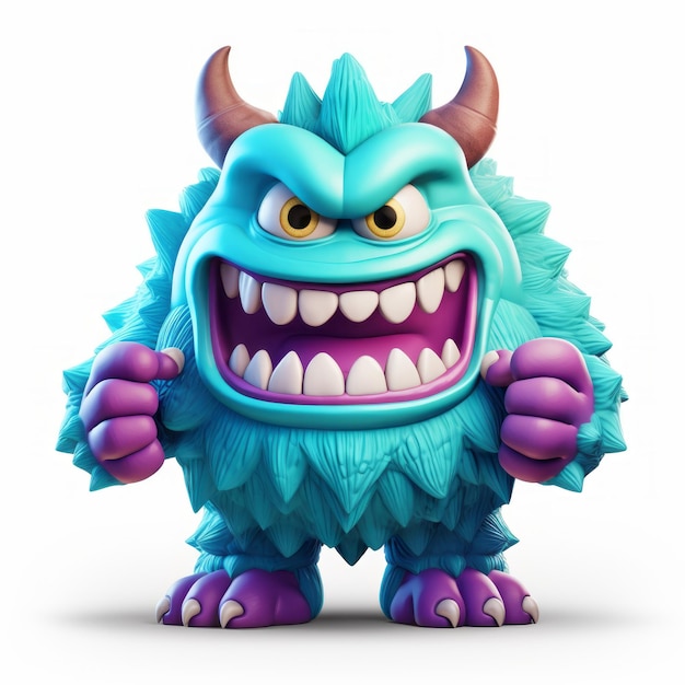 Nintendo Monster 3d Icon Isometric Cartoon Clay Material High Detail