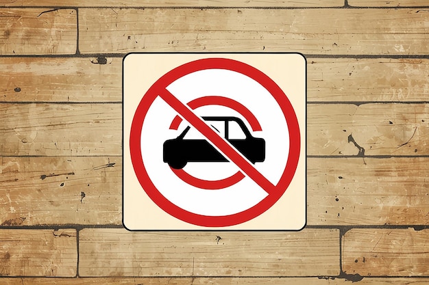 Photo no car parking sign parking prohibited symbol no cars allowed sign