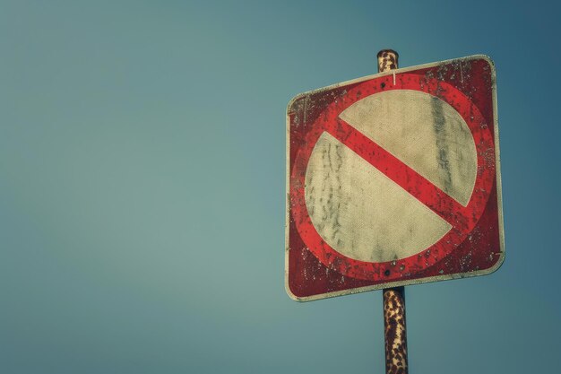 No Cross Traffic Sign Isolated on Solid Background