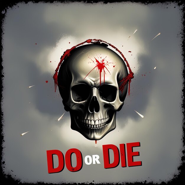 no evil and death skull posterskull and crossbones with text don 't be on background