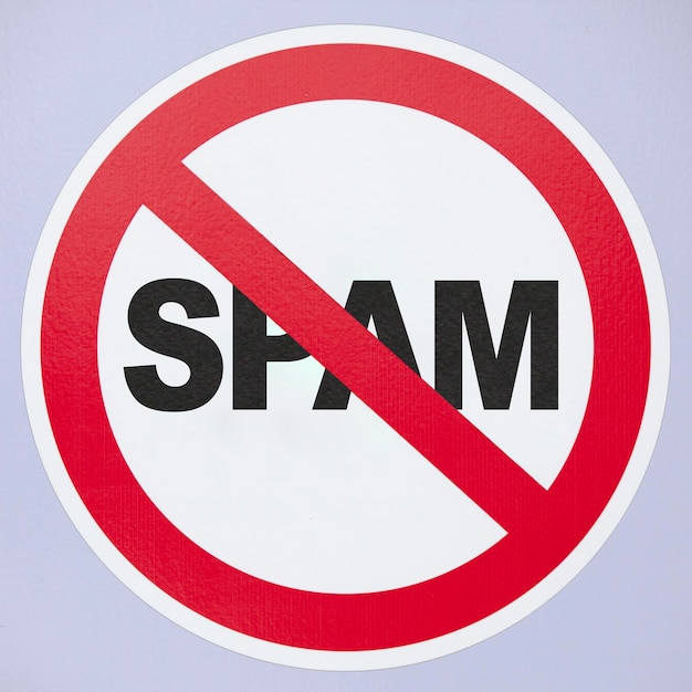 No spam sign