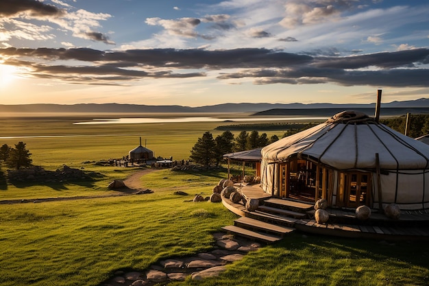 Nomadic Luxury Ger Camp in Mongolian Khustai National Park