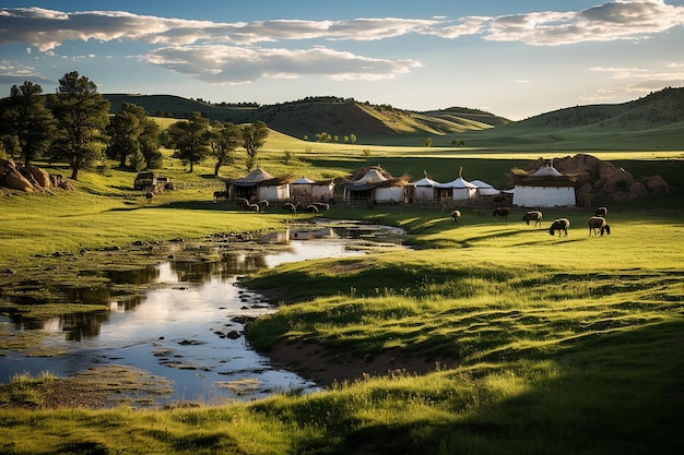 Nomadic Luxury Ger Camp in Mongolian Khustai National Park