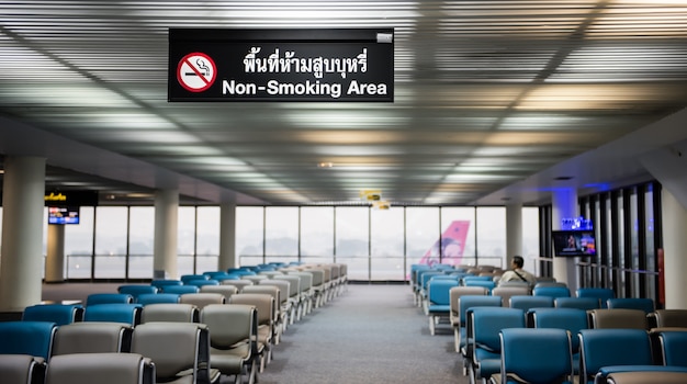 Non-smoking Area in Airport