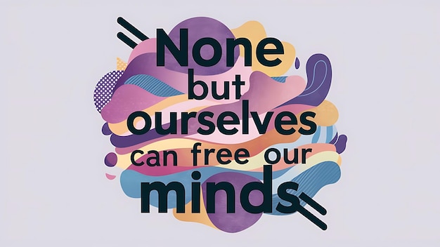 Photo none but ourselves can free tshirt design motivational quote illustration typography