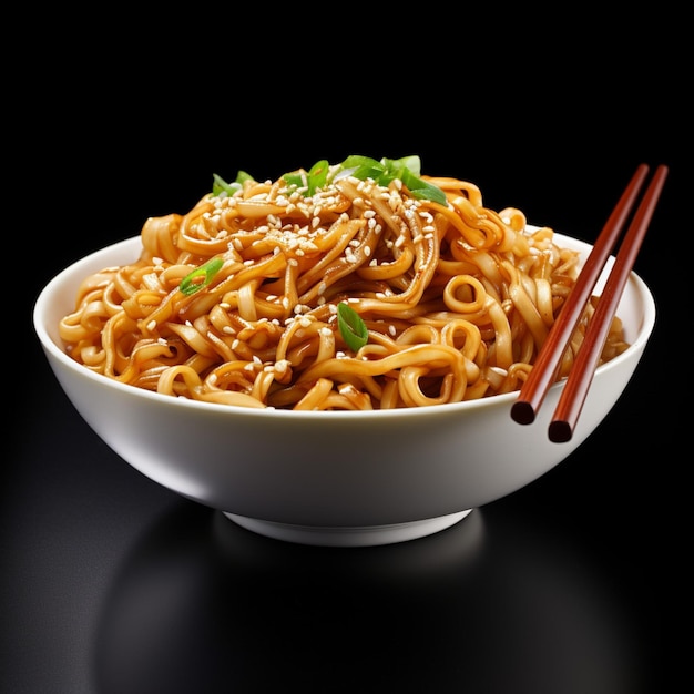 Noodles with white background high quality ultra hd