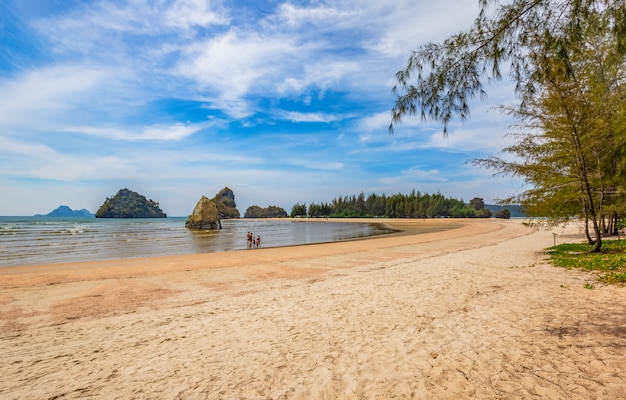 Nopparat Thara Beach in the Midday, krabi Province, Thailand