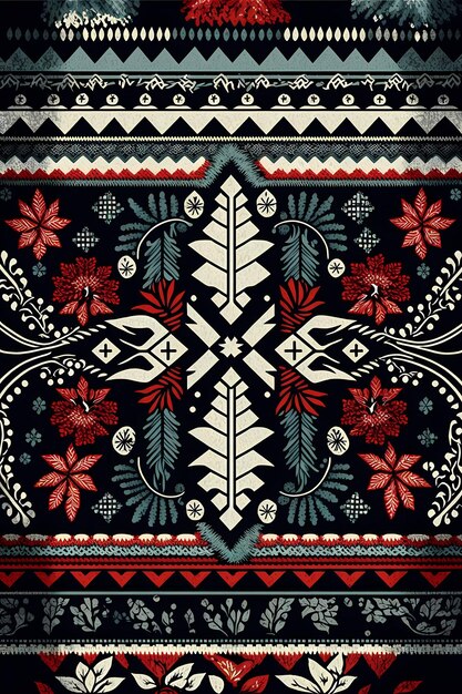 nordic pattern Illustration Design