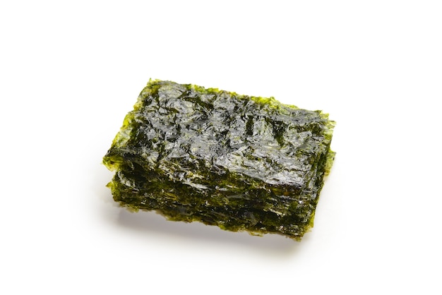 Nori seaweed isolated on white.