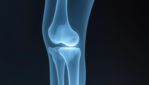 normal radiography of the knee joint in lateral projection medical diagnostics traumatology and