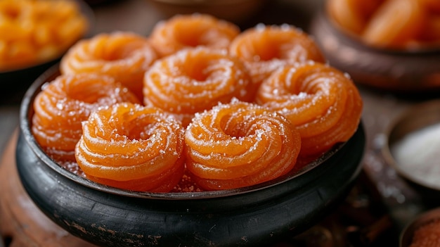 North Indian sweet shop with Jalebi and Rabri