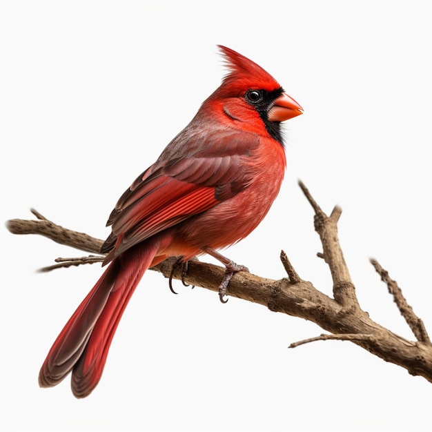 Photo a northern cardinal perched on a branch