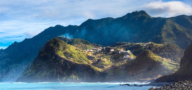 Northern coast Madeira island Portugal