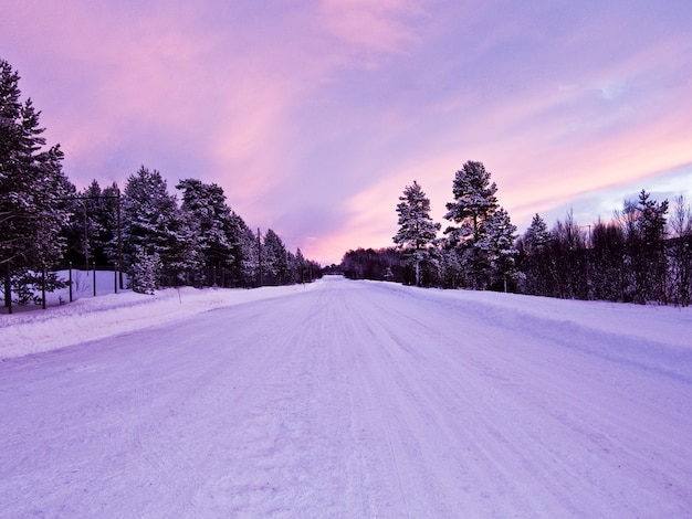 Norway winter lanscape snow