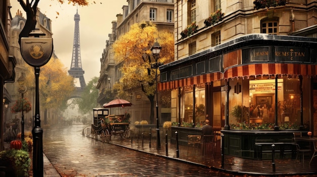 Nostalgia for old Paris France