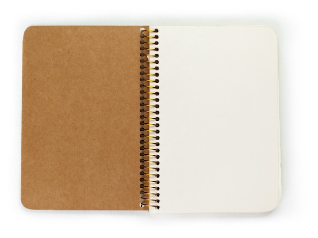 Notebook isolated on white background