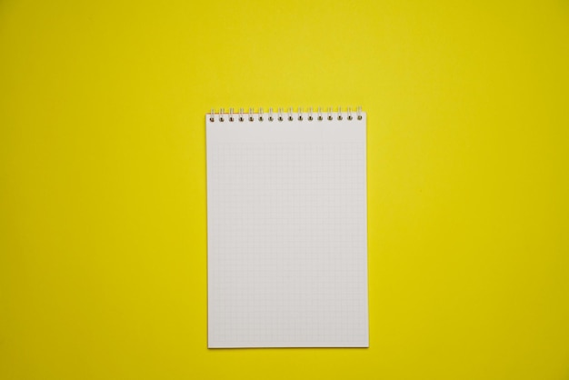 Notebook mockup with blank white blank for design and advertising Notepad