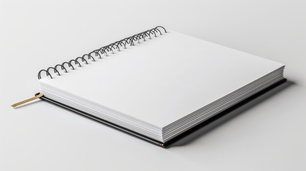 a notebook with a spiral bound notebook on top of it