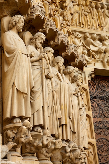 Notre Dame cathedral in Paris France