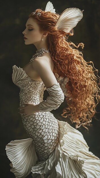 Photo nouveau captivating mermaids and enchanting minimalist photography celebrating the captivating