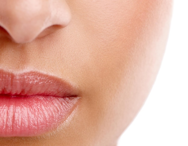 Now those are luscious lips Closeup studio shot of a beautiful young womans mouth with lipstick applied