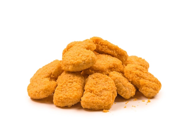 Nuggets isolated on a white background