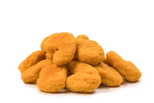 Nuggets isolated on a white background.