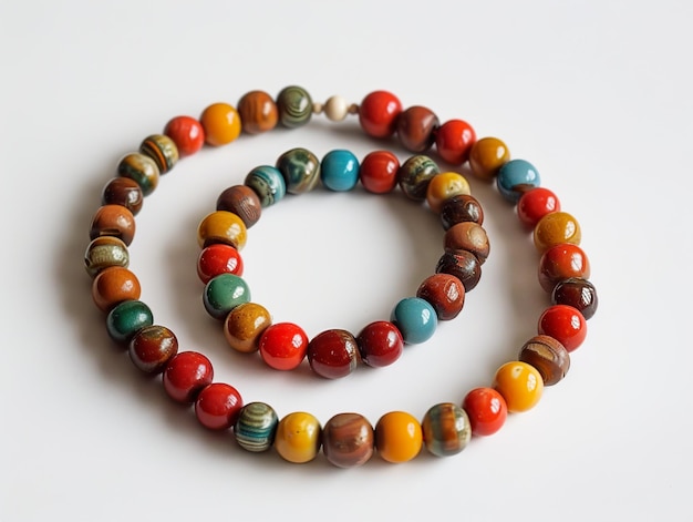 a number of beads with a circle that says  o  on the bottom