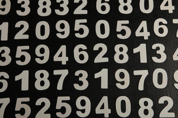 Numbers texture abstraction.