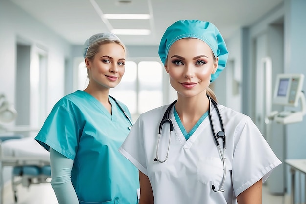 Nurse portrait in hospital