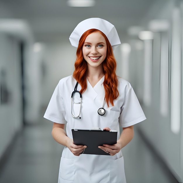 Nurse portrait in hospital