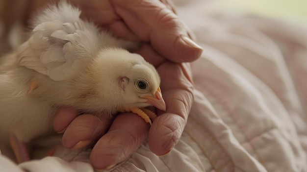 nurturing hands holding a delicate