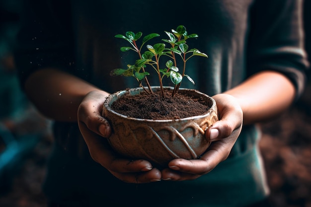 Nurturing Nature Hands in the Garden