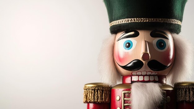 Nutcracker costume hat with eyebrow beard details festive decorative toy