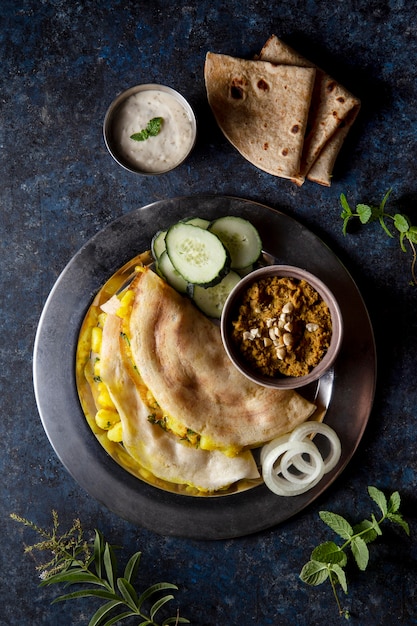 Nutritious indian dosa composition