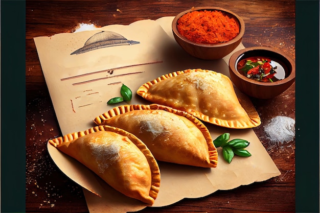 Nutritious Mexican Empanadas food