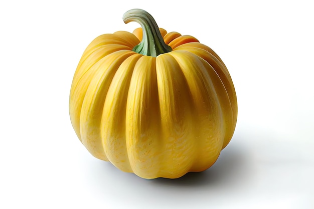 Nutritious orange vegetable pumpkin isolated Generative Ai