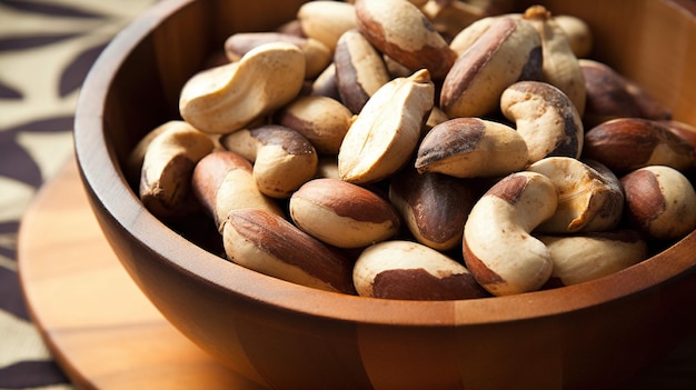 Nuts in the bowl UHD wallpaper