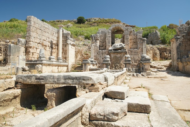 Nymphaeum in Perge Ancient City in Antalya Turkiye