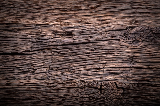 Oak background.Very old oak table as background with empty space.