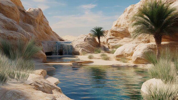 Photo oasis in the desert