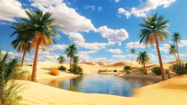 Photo oasis in the desert