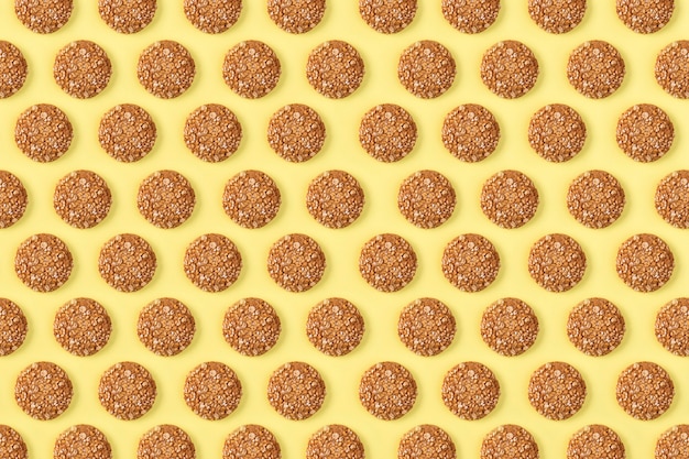 Photo oatmeal cookies background