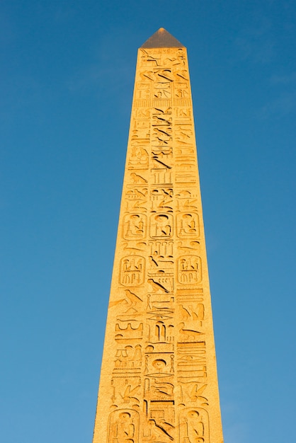 Obelisk on Place de la Concorde in Paris, France