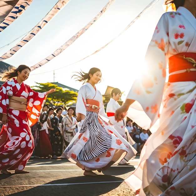 Photo obon dance festival in japan