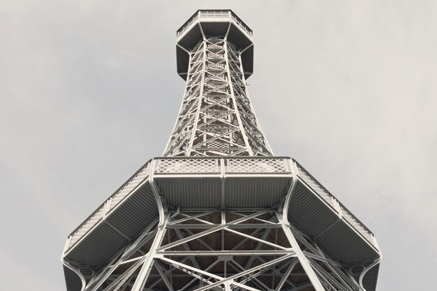 Observation tower of metal