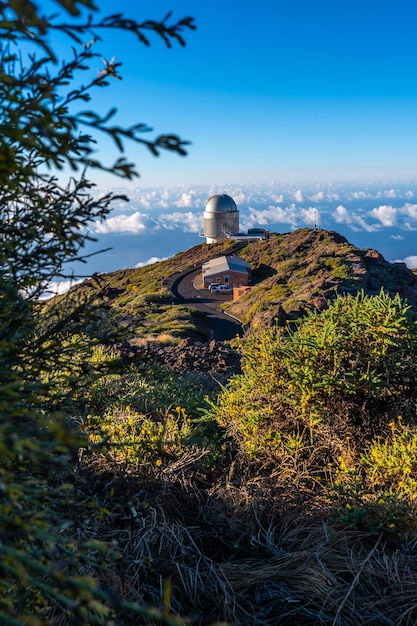 Observatories of the Roque de los Muchachos in the Caldera de Taburiente