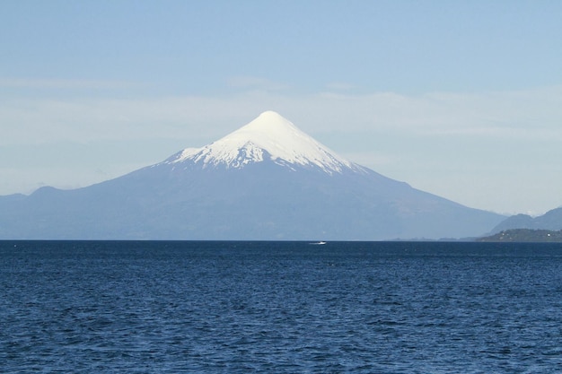 Ocean and beach at Puerto Varas Chile