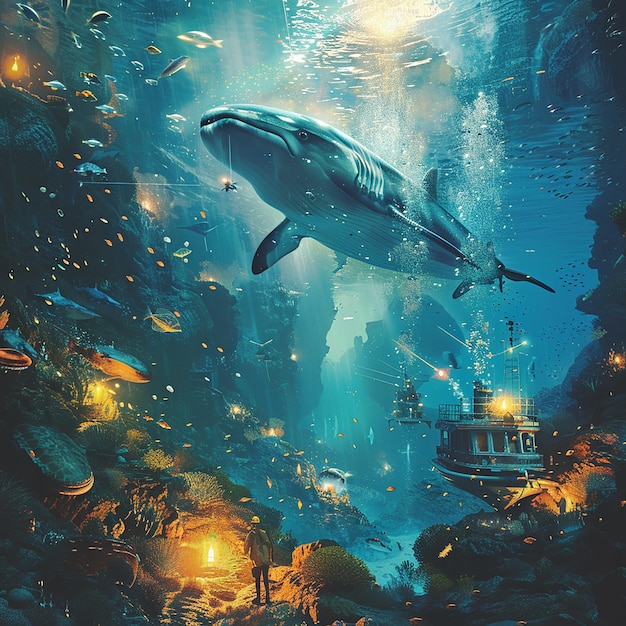 Ocean Exploration Illustration