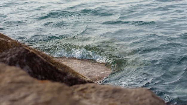 ocean rock and sea At the beach